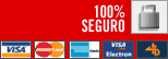 Transacciones 100% seguras con las principales tarjetas de cr&eacute;dito
