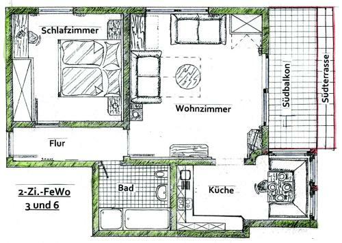Apartamento Fewos Haus Rebstock