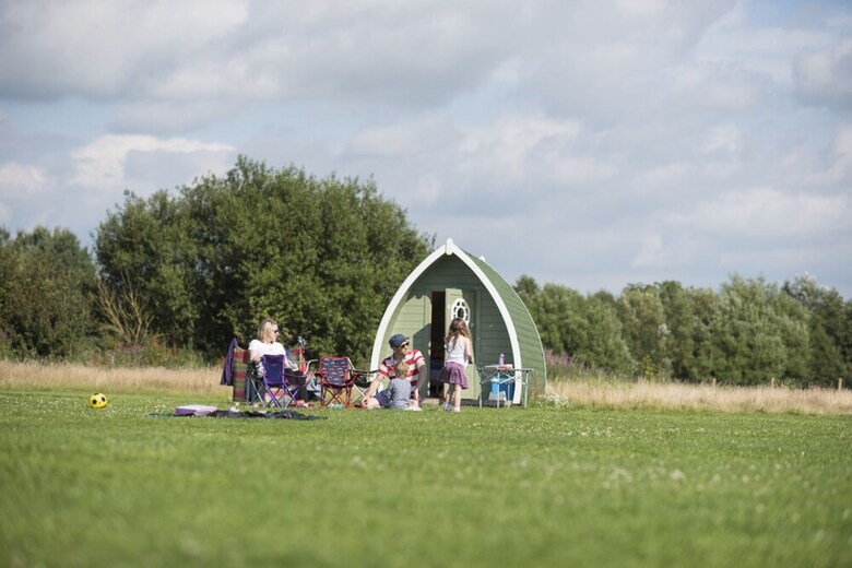 Cabana Camping Pod Near Lake - Campsite.
