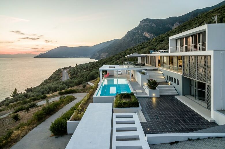 600m� Homm Luxury Villa Sea Side Evia 16ppl
