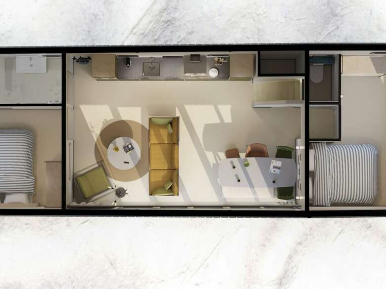 Modern Lodge With Dishwasher, 100 M From The Beach