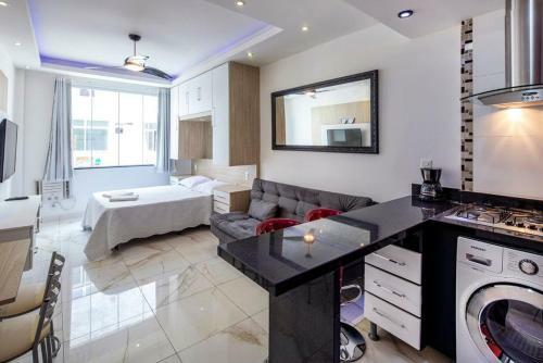 Apartamento Studio Moderno E Silencioso No Posto 2 Em Copacabana!