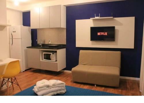 Apartamento No Cora��o de Sp Com Internet, Varanda E Smart Tv