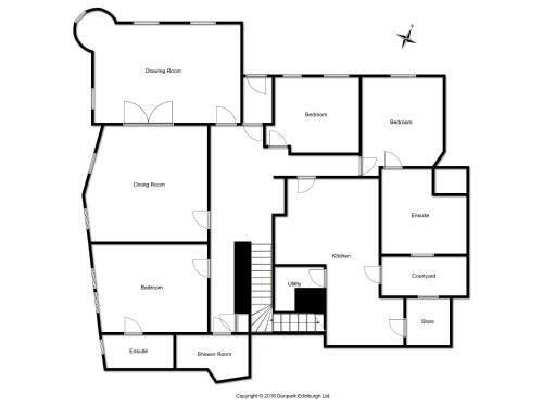 Apartamento 3 Bed Apt In Historic Ramsay Garden