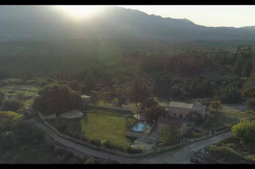 Theano Traditional House Mountain And Field View
