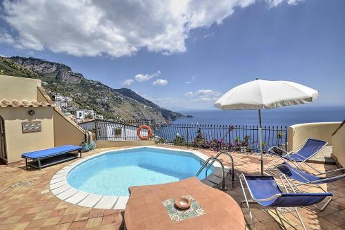 Praiano Villa Sleeps 10 Pool Air Con Wifi