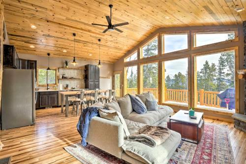 Mountainside Fairplay Cabin With Game Room And Sauna!