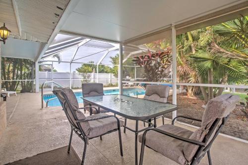 Tropical Cape Coral Home With Private Dock On Canal!