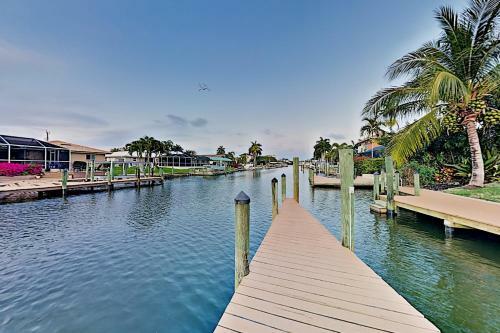 Canal-front Retreat With Boat Dock & Screened Pool Home
