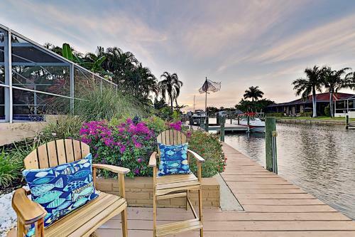 Canal-front Retreat With Boat Dock & Screened Pool Home