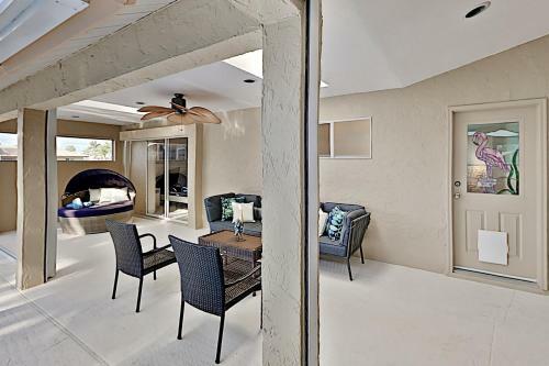 Canal-front Retreat With Boat Dock & Screened Pool Home