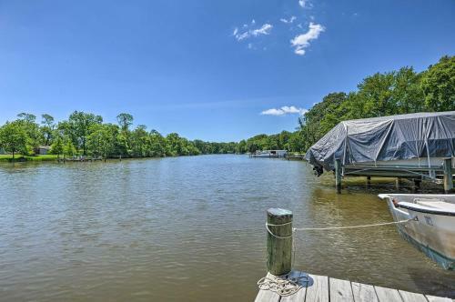 Waterfront Annapolis Home Fire Pit And Fishing Pier