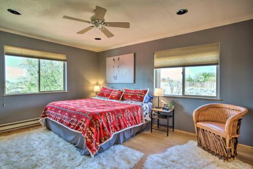 Secluded Desert Home With Fire Pit 3 Mi To Taos