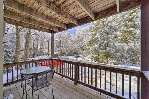 Apartamento Cozy Banner Elk Studio With Deck - 1 Mi To Ski!