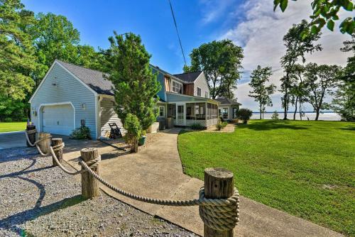 Riverfront Blounts Creek Home With Dock And Beach!