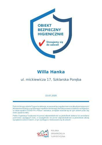 Bed & Breakfast Willa Hanka