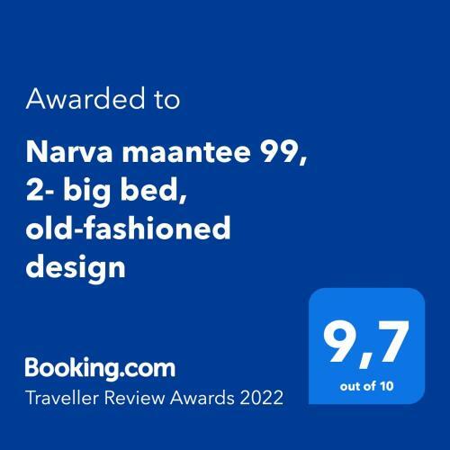 Apartamento Narva Maantee 99, 2- Big Bed, Old-fashioned Design