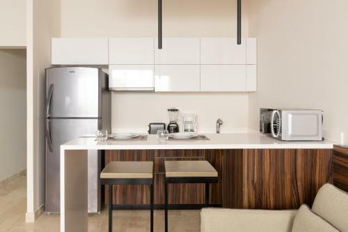 Apartamento Charming Studio With Incredible Terrace Rooftop Pool In Aldea Zama