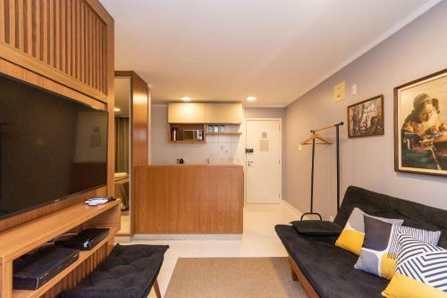 Apartamento Wb2804 Studio Decorado Com Vista Para O Parque Vaca Brava