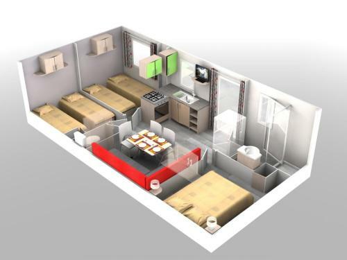 Mobilhome de Particulier Au Camping