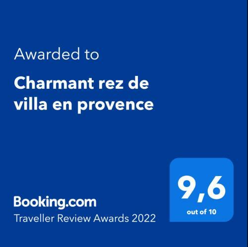 Charmant Rez de Villa En Provence