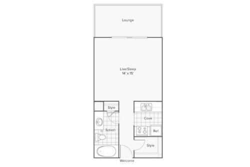 Apartamento Fully Furnished Downtown Studio - Walk Score 85