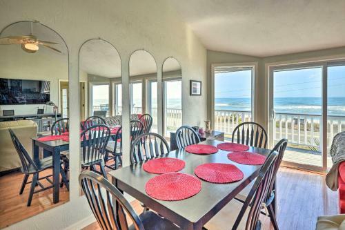 Sunny Home With Decks And Views, Steps To Beach!