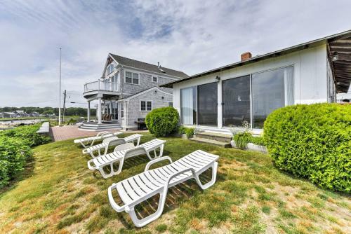 Beachfront West Yarmouth Cottage With Deck And Views!