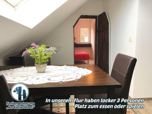 Apartamento Ferienwohnung "am Kletterfelsen"