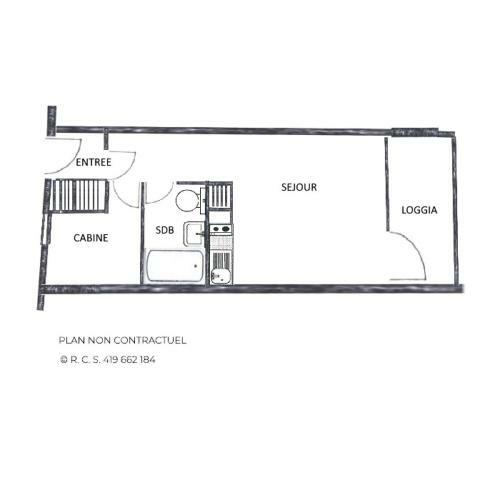 Apartamento R�sidence Asters - Studio Pour 4 Personnes 084