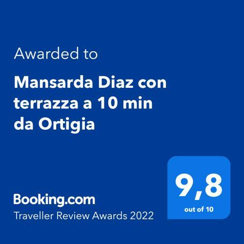 Apartamento Mansarda Diaz Con Terrazza A 10 Min Da Ortigia