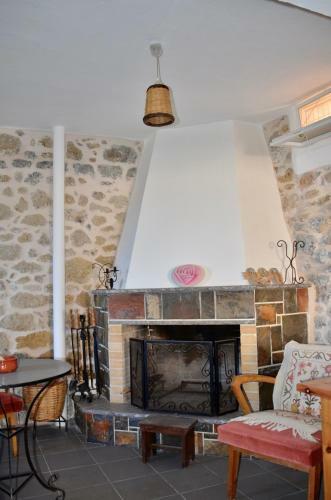 Traditional Cretan Stone House With Ondas
