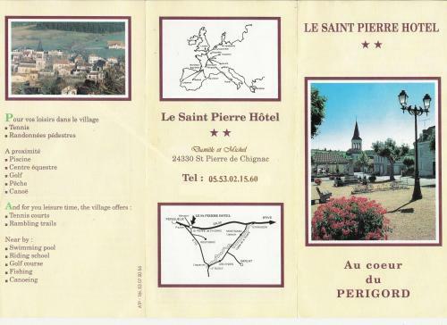 Hotel H�tel Le Saint Pierre � St-pierre de Chignac En P�rigord