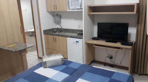 Apartamento Flat Bairritz Setor Hoteleiro Norte. Quarto 105