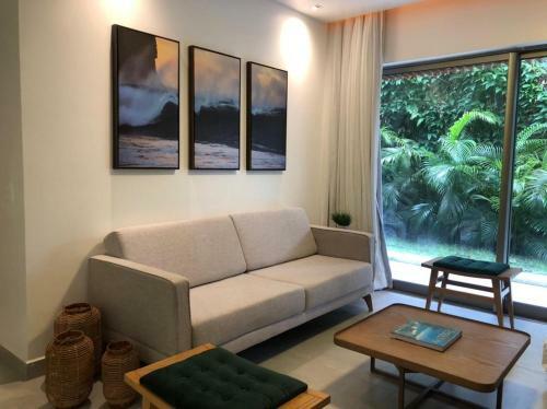 Apartamento Qavi - Flat Completo Com Dois Quartos Com Varanda E Jardim Privativo