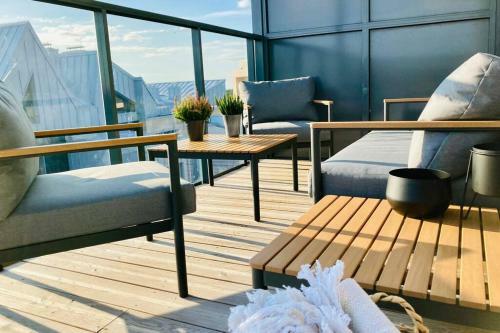 Apartamento Seaview, 5*appartment,rooftopterrace, Walktobeach