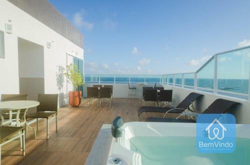 Apartamento Studio de Luxo Com Vista Mar Em Piat�