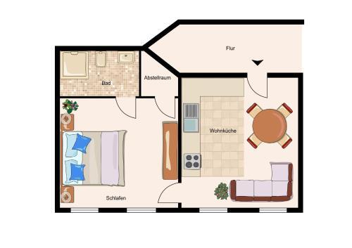 Apartamento Haus Borkumitte Appartement Hooge H�rn