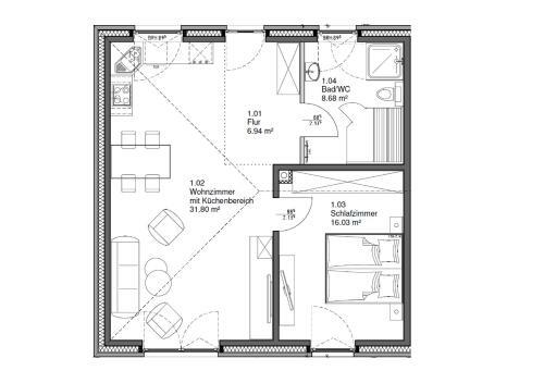 Apartamento G�stehaus Hygge