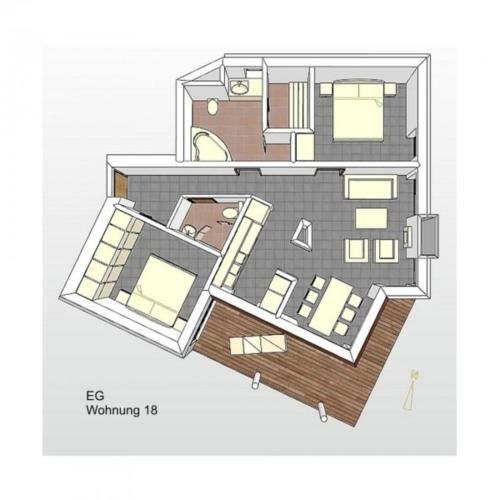 Apartamento Strandvilla Baabe 18 - Strandgefl�ster