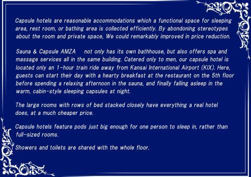 Sauna & Capsule Amza (Mens Only)