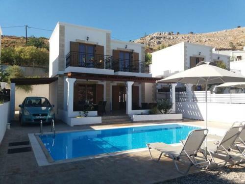 Villa From 150m Of Vlixa Beach