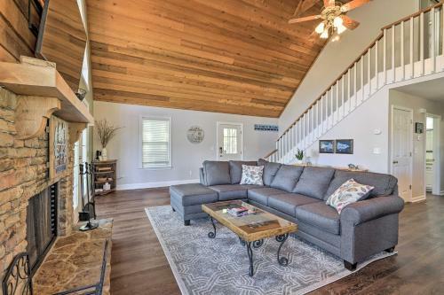Lakefront Eatonton Home Boat Dock And Fire Pit