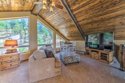 Quiet Ruidoso Cabin Wraparound Deck And Grills