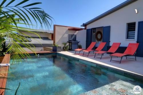Villa A�na - Piscine Chauff�e - Vue Mer - Saint Leu