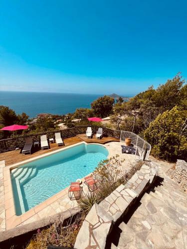 Magnifique Villa Piscine Climatis� Vue Mer Ref Villa Eucalyptus