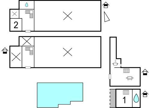 Stunning Home In St. Quentin de Caplong W/ 2 Bedrooms