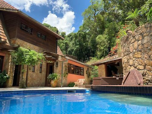 Casa Da Montanha Com Muita Natureza