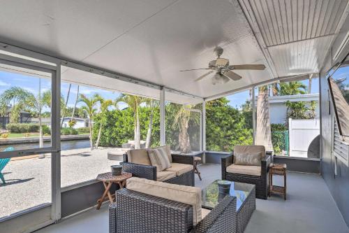 Palm City Canalfront Home With Tiki Hut And Dock!
