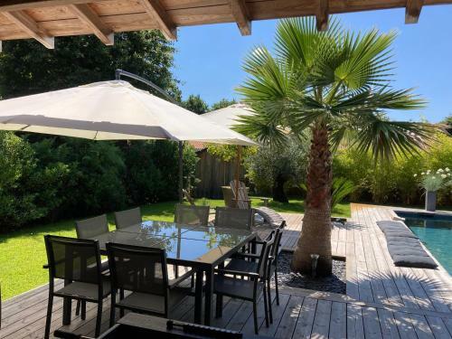 Lege Cap Ferret Superbe Villa Bois Avec Piscine